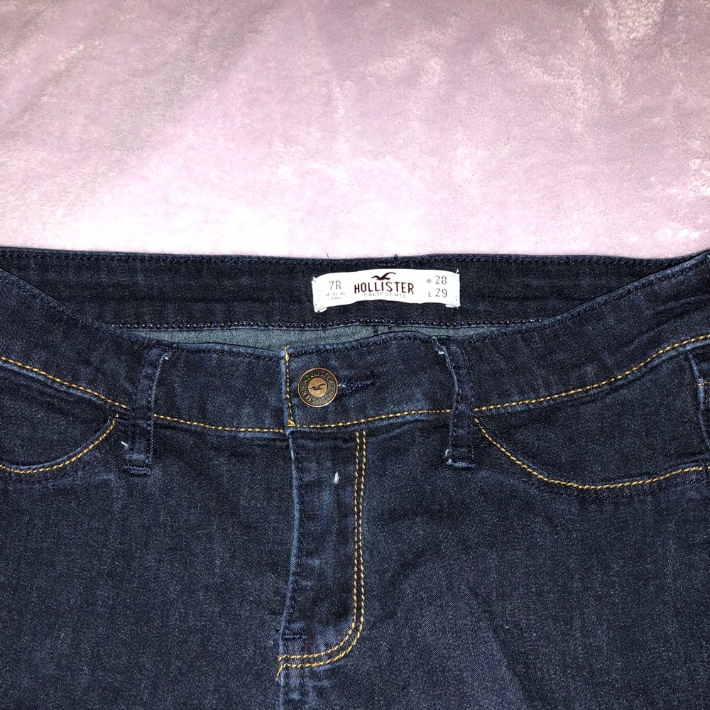 Super dark washed hollister jean leggings